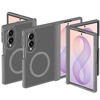 Phone Case for Samsung Galaxy Z Fold 8 Premium Matte Magnetic Foldable Hybrid Central Axis Hinge Protection Shock Absorbing TPU Slim Fit Hard PC Cover