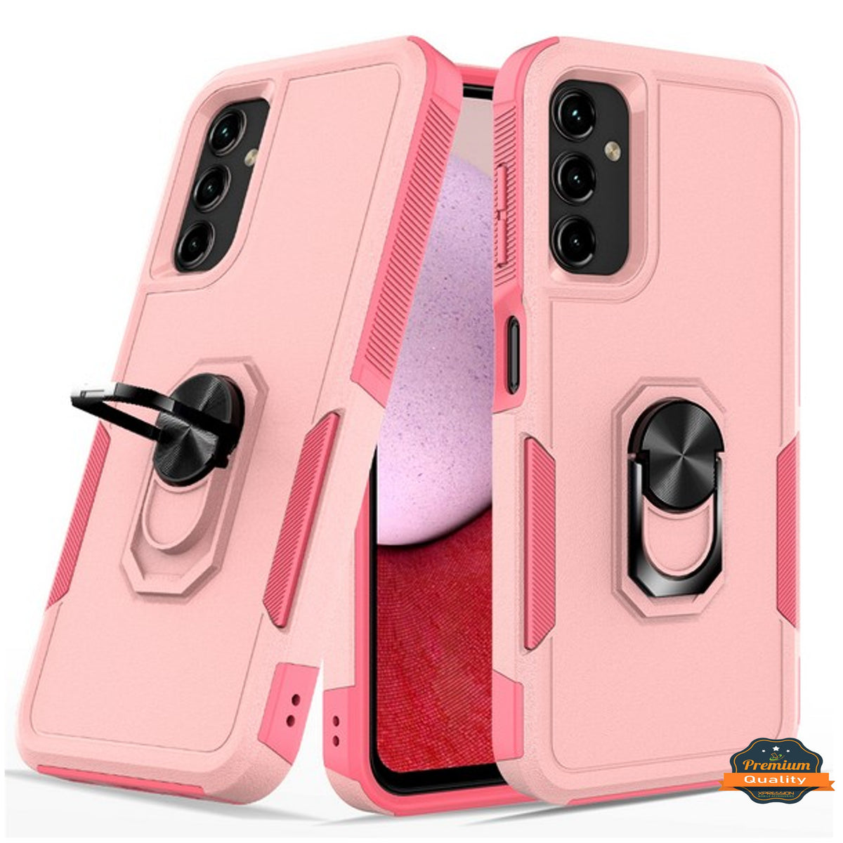 For Samsung Galaxy S25 /S24 Heavy Duty Rugged Hybrid, Dual-Layer Shockproof Protection with Magnetic Ring Stand Holder Case Cover