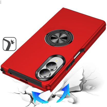Phone Case for Samsung Galaxy Z Fold 8 Invisible Ring Stand Shockproof Anti Slip Durable Grip Protective Hybrid Slim Fit Magnetic Car Mount Holder Cover