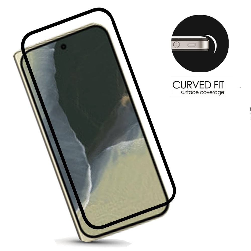 Screen Protector for Google Pixel 11 Pro Fold Premium Tempered Glass 9H Full Coverage HD Transparent Black Edged Shatter Bubble Free Resistant Durable Black
