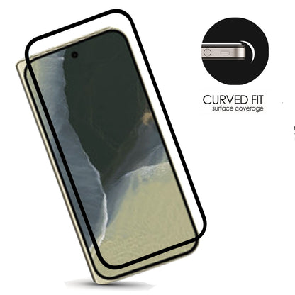 Screen Protector for Google Pixel 11 Pro Fold Premium Tempered Glass 9H Full Coverage HD Transparent Black Edged Shatter Bubble Free Resistant Durable Black