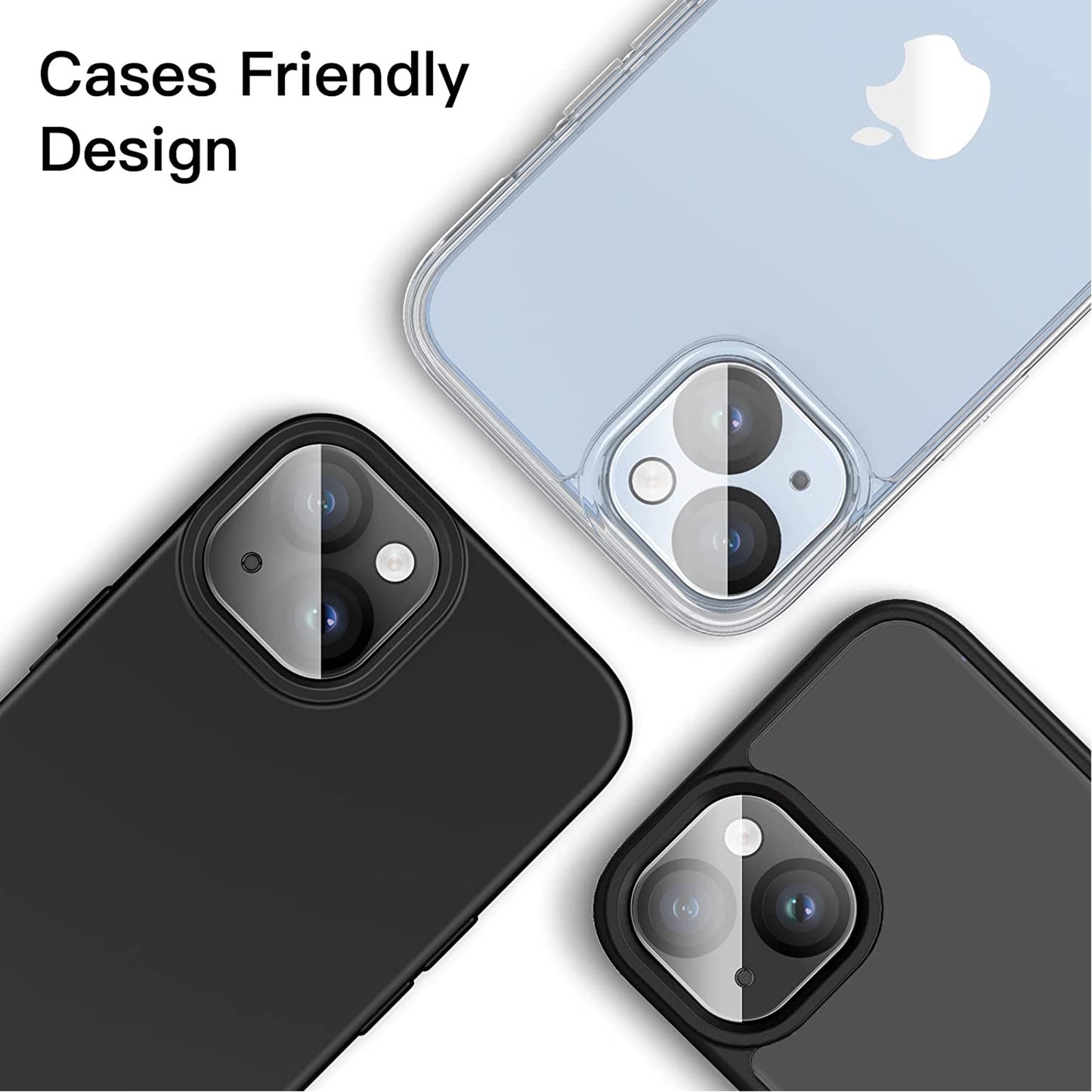For Apple iPhone 16e /iPhone SE4 Camera Lens Protector – Tempered Glass, Clear, Scratch-Resistant, 9H Hardness Back Camera Protection Protector Clear