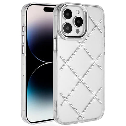 For Samsung Galaxy A57 Gem Glitter Diamond Bling Clear Hybrid TPU Cover, Colorful Shockproof Protective Back, Slim Fit for Women Girls Case Cover