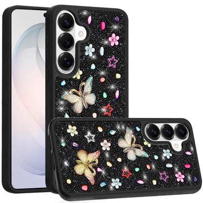 Phone Case for Samsung Galaxy S26+ / S26 Plus 3D Butterfly Diamond Bling Glitter Shockproof Stylish Protective Luxury Hybrid Sparkly Durable Grip Design Cover