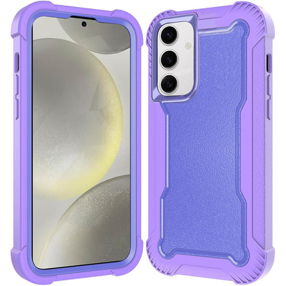 For Samsung Galaxy S25 Plus /S25+ /S24/Plus Tough Hybrid Case - Shockproof 3-in-1 Armor Full-Body Protection PC + TPU Rubber Bumper Frame Case Cover