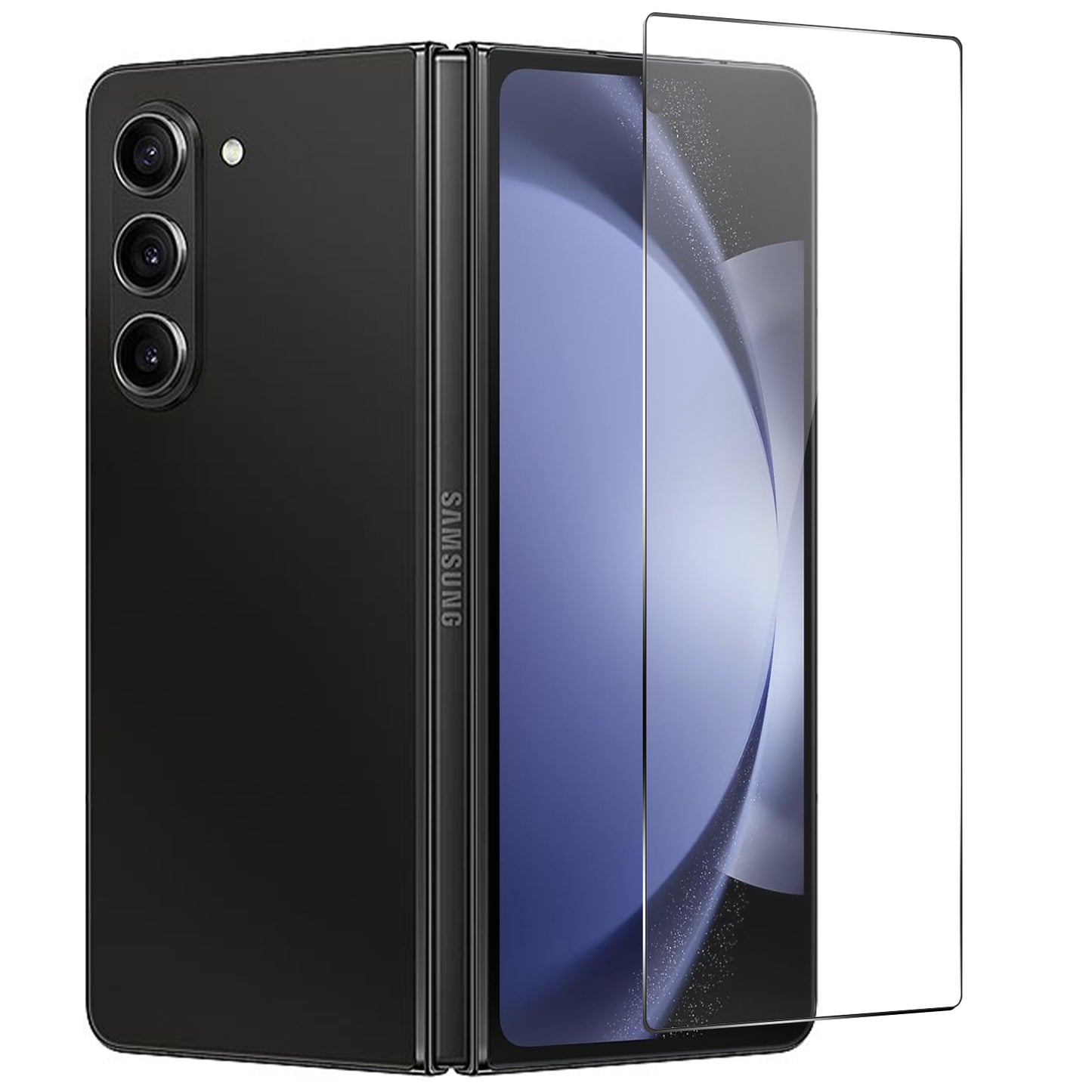 Screen Protector for Samsung Galaxy Z Fold 8 Ultra Premium Tempered Glass 9H Full Coverage HD Transparent Black Edged Shatter Bubble Free Resistant Durable Black