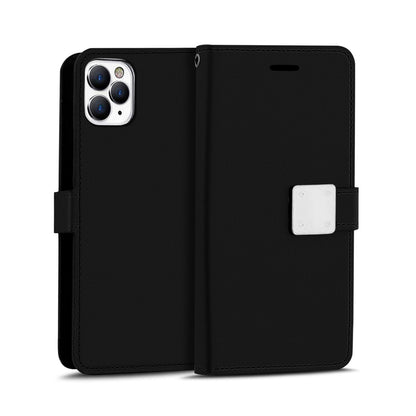 For Google Pixel 10 Pro XL PU leather Wallet 6 Card Slots folio with Wrist Strap & Kickstand Pouch Flip Shockproof Case Cover Black