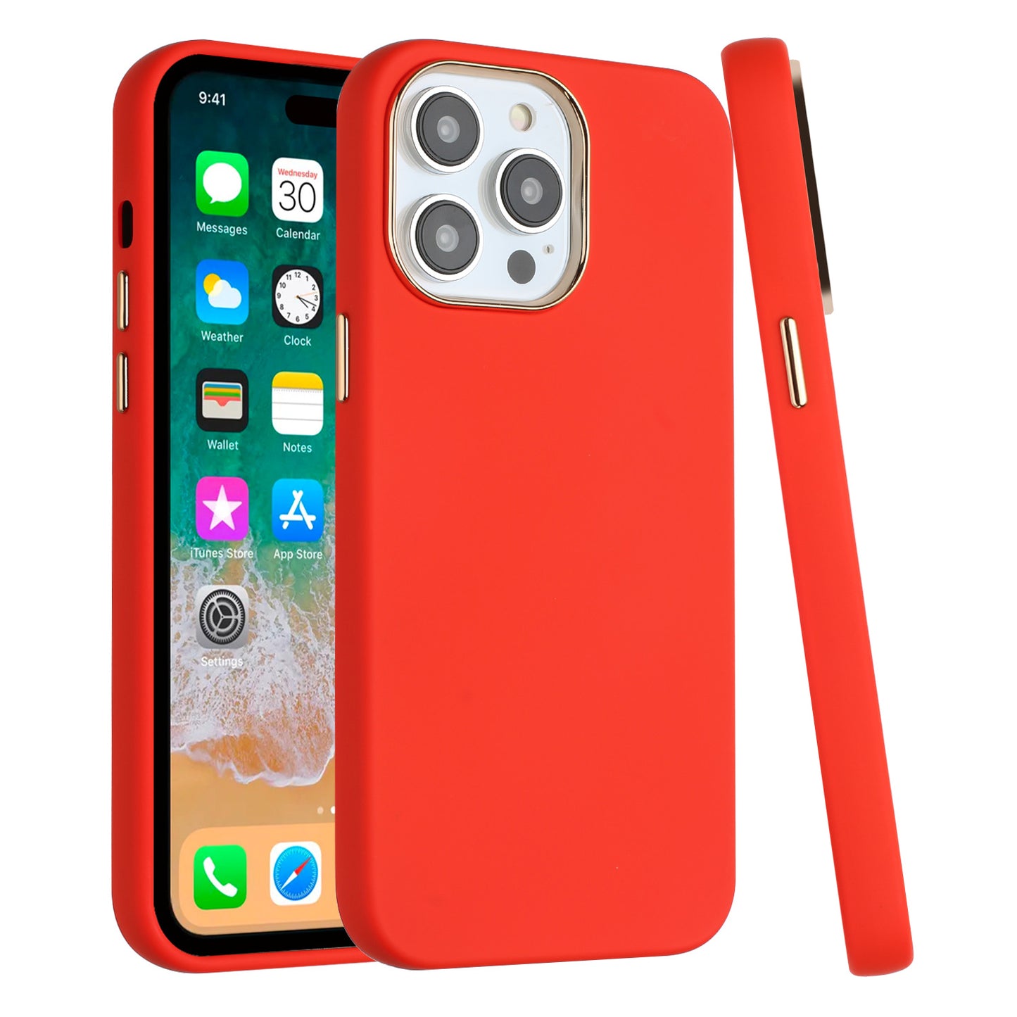For Apple iPhone 11 Pro Max Slim Classic Hybrid Around Rubber Gummy Gel Slick Hard PC Silicone TPU Chromed Button Case Cover Black