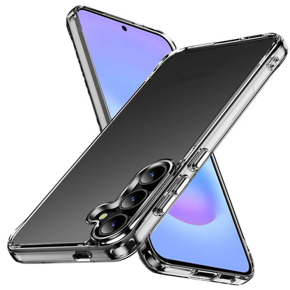 Phone Case for Samsung Galaxy A57 Crystal Transparent Thick 2.0mm Shockproof Chrome Button Durable Grip Camera Protection Hybrid Design Cover Clear