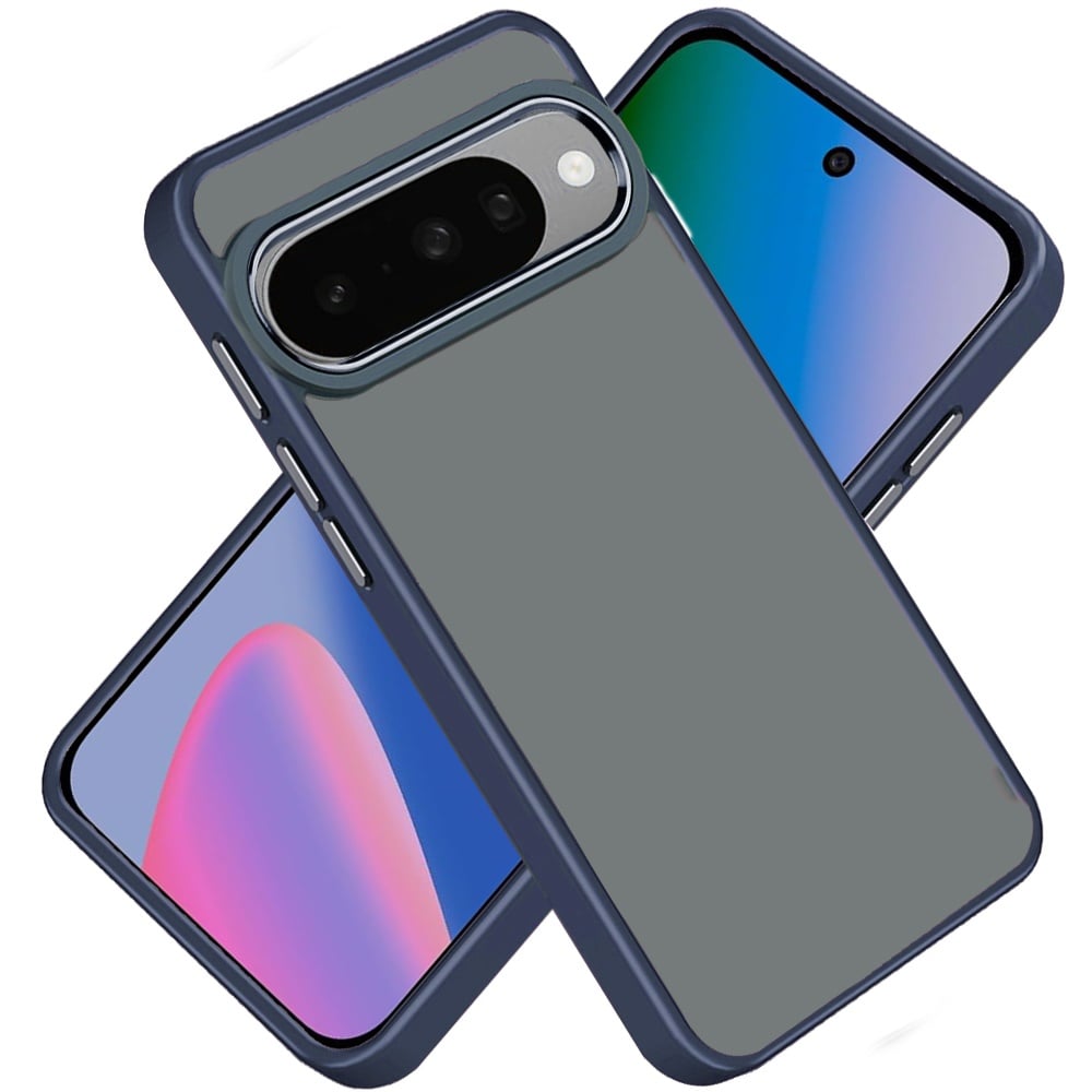 For Google Pixel 10 / 10 Pro Slim Fit Thin Hybrid,Frosted Matte Polished Acrylic Hard PC with TPU Rubber Frame Case Cover