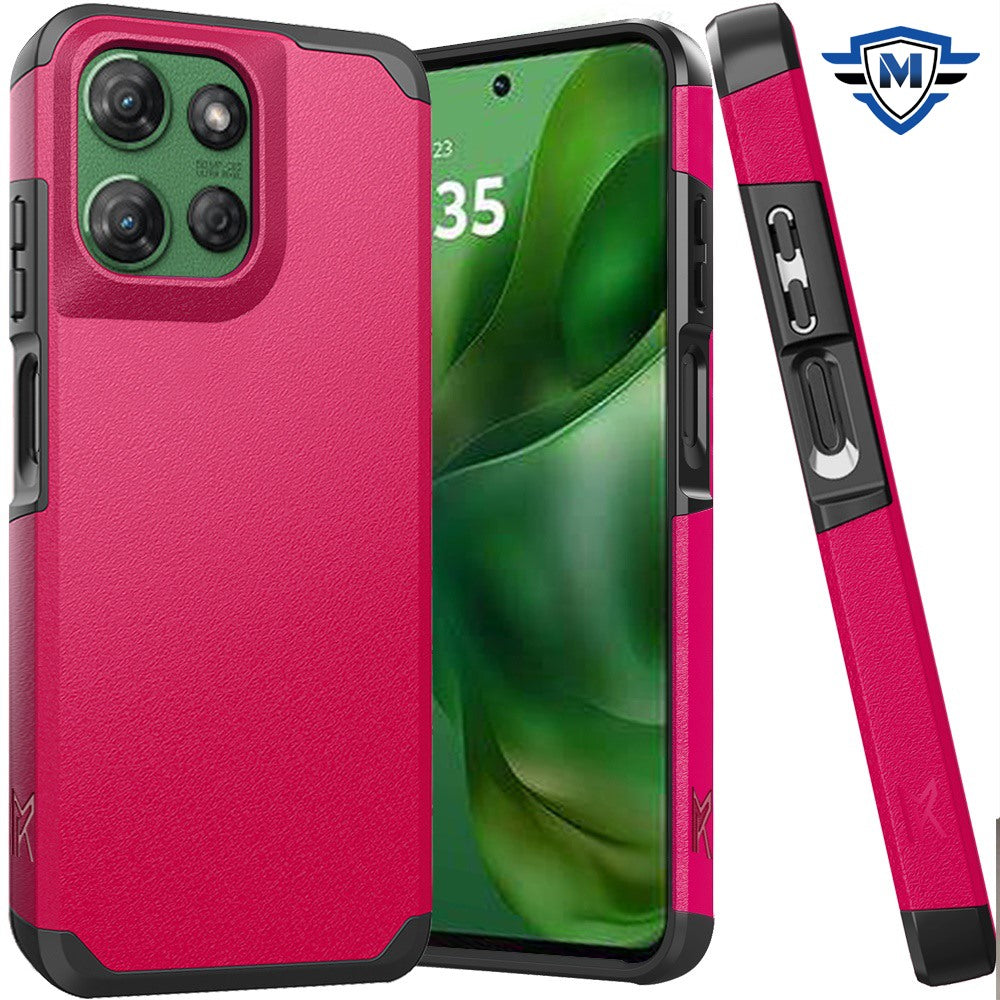 For Motorola Moto G 5G 2025 Premium Slim Tough 2in1 Hybrid Case Dual-Layer PC TPU Rubber Armor with Shockproof Protection Case Cover