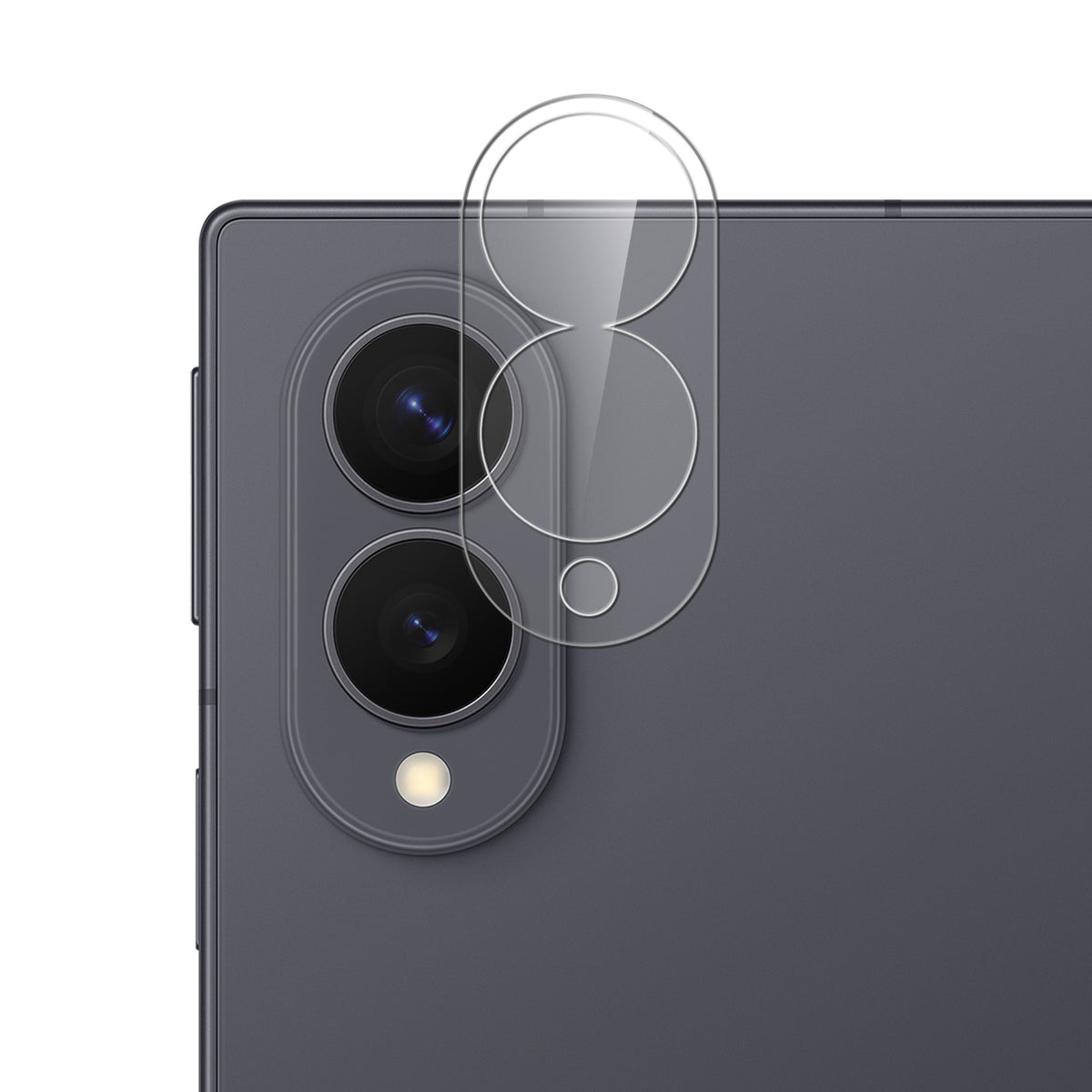 Camera Lens Protector for Samsung Galaxy Z Fold 8 Camera Clear Tempered Glass 2.5D Scratch Resistant HD Transparent Anti Fingerprint Protective Lens Guard Clear