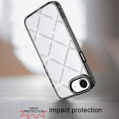 For Apple iPhone 17E /16E Gem Glitter Diamond Bling Clear Hybrid TPU Cover, Colorful Shockproof Protective Back, Slim Fit for Women Girls Case Cover