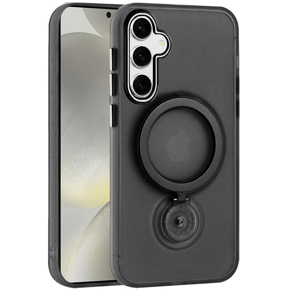 For Samsung Galaxy S25+ /S25 Plus /S24+ Plus MagSafe Compatible with 360° Ring Stand, Magnetic Kickstand, Slim Hybrid Protective Case Cover