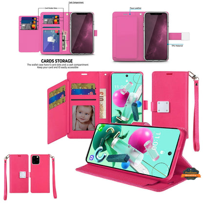 For Samsung Galaxy S25 /S24 Wallet Cases PU Leather with Credit Card /ID /Cash Holder Slot Dual Flip Book Pouch, Stand and Strap Case Cover
