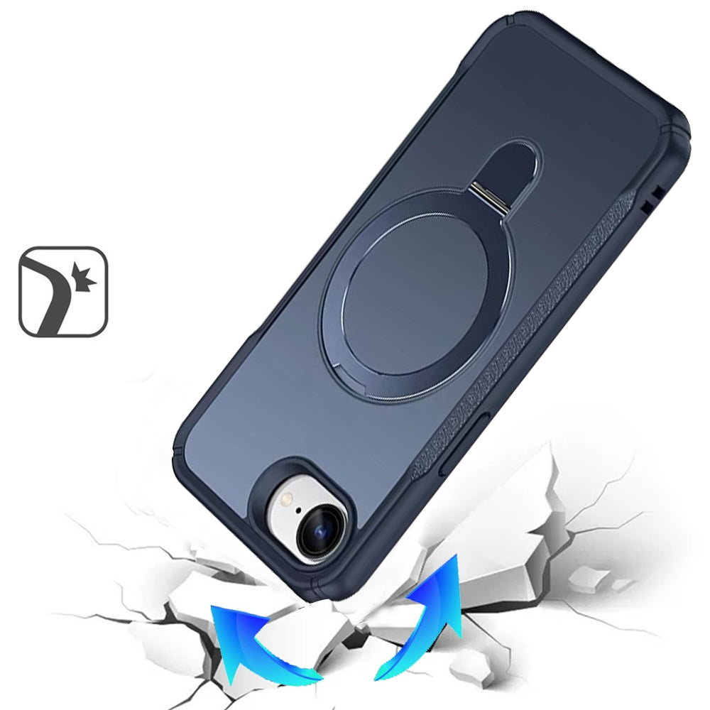 Matte Finish Magnetic Ring Hybrid Protective Invisible Kickstand Magsafe Compatible