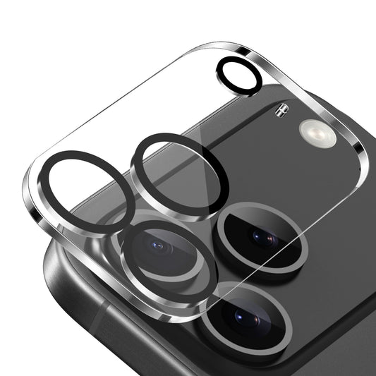 Camera Lens Protector for Apple iPhone 18 / 17 Pro Camera Lens Protector HD Clear 2.5D Tempered Glass with Black Edge, Case-Friendly, Ultra-Thin, Easy to Install Clear Black