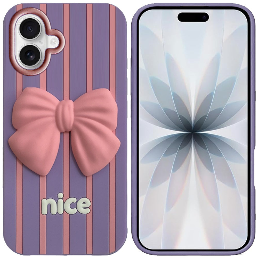 Phone Case for Apple iPhone 17 (6.3") Fashionable Silicone Textured Decorative Design Pattern Protective Rubber TPU Hybrid Protection Cover
