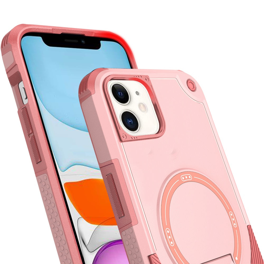 For Apple iPhone 16 Plus (6.7") Invisible Kickstand Case Compatible with MagSafe, Military-Grade Protection Shockproof Heavy Duty Case Cover