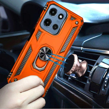 For Motorola Moto G 5G 2026/2025 Hybrid Shockproof Durable 360 Degree Rotatable Ring Stand Holder Kickstand Fit Magnetic Car Mount Case Cover