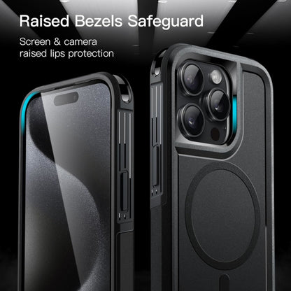 For Apple iPhone 15 Pro Max (6.7") Shockproof Heavy Duty Dual-Layer Rugged Magnetic Hybrid [Compatible with MagSafe]  Phone Case Cover
