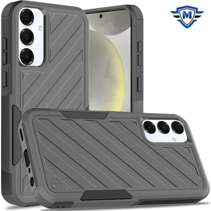 For Samsung Galaxy S25 /S24 Premium Hybrid Rugged lined Shockproof Textured 2-in-1 Non-Slip Hard PC & TPU Non Slip Tough Case Cover