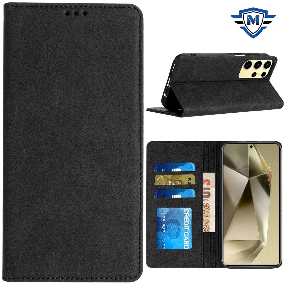 For Motorola Moto G 5G 2024 PU Vegan Leather Wallet Card Holder Magnetic Closure Shockproof Protection Secure Grip ID Cash Storage Case Cover Hotpink