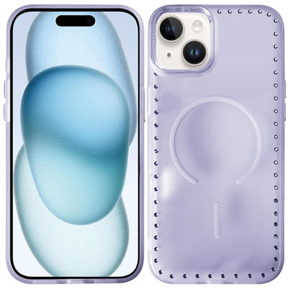 Phone Case for Apple iPhone 15 Magnetic Frosted Diamond Bling Edge Hybrid Shockproof Protective Matte Grip Durable Anti Scratch Premium Slim Cover