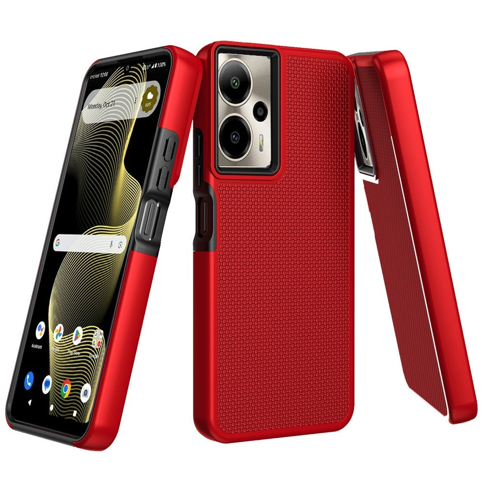 For AT&T Motivate Pro 5G Dual Layer Heavy-Duty Hybrid Rugged Case Rugged Texturized TPU & PC Shockproof Silicone Military Grade Case Cover