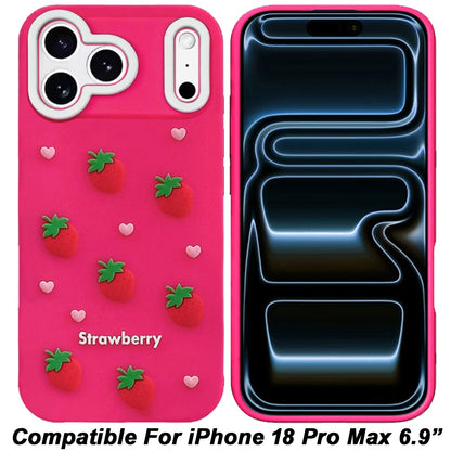 Phone Case for Apple iPhone 18 Pro Max/ iPhone 17 Pro Max Fashionable Silicone Textured Decorative Design Pattern Protective Rubber TPU Hybrid Protection Cover