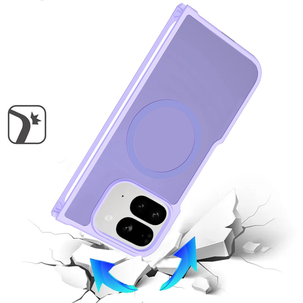 For Google Pixel 10 Pro Fold Magnetic Case Hybrid Soft TPU Bumper Hard Translucent Matte Back Slim Shockproof Case Cover