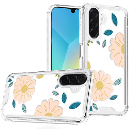 Phone Case for Samsung Galaxy A16 5G Beautiful Floral TPU Shockproof Hybrid Rubber PC Slim Lightweight Protective Designer Pattern Cover Minimalist Large Daisy