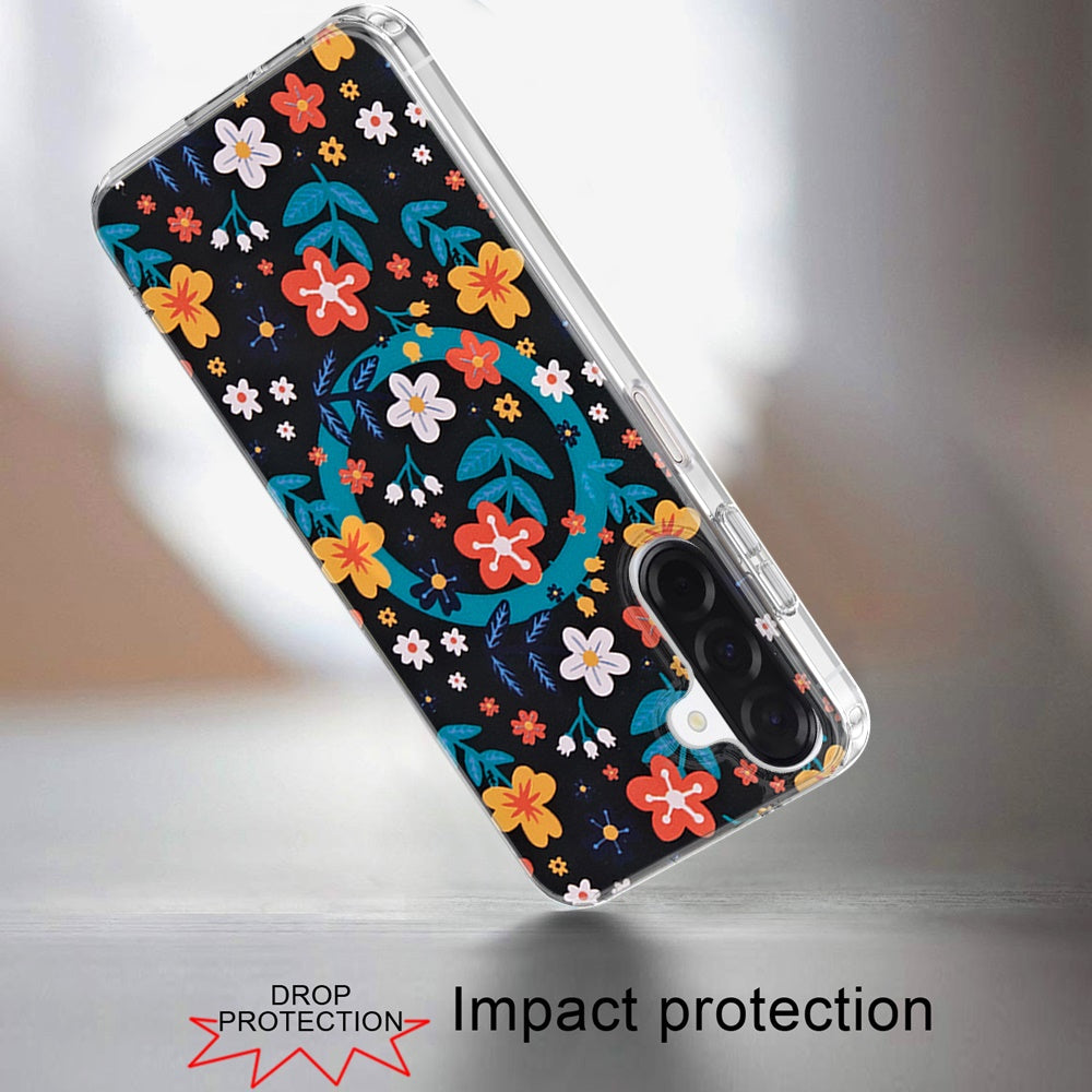 Phone Case for Galaxy A17 5G Stylish Design Shockproof Magnetic Magsafe Compatible TPU IMD Print Rugged Grip Drop Protection Slim Fashion Cover