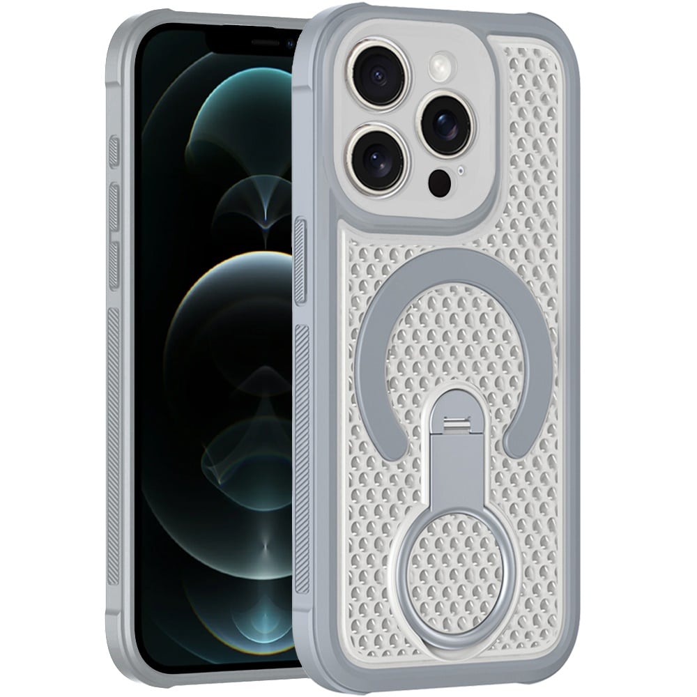 Phone Case for Apple iPhone 12 Pro Max Magnetic Honeycomb Hybrid Rugged Armor Ring Kickstand Dual Layer Shock Absorbing Hard PC Soft TPU Cover