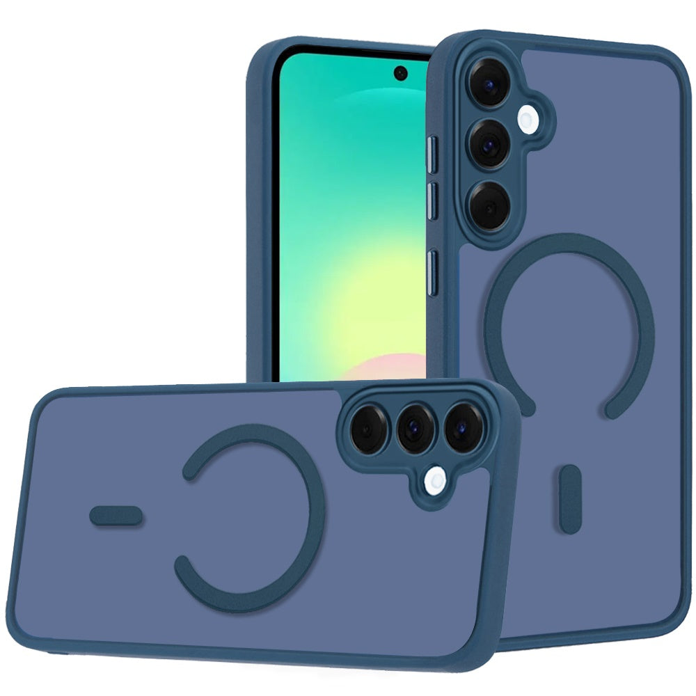 Matte Frosted Magnetic Back Hybrid Hard PC Soft TPU Camera Protection Slim Shock Absorbing Anti Fingerprint