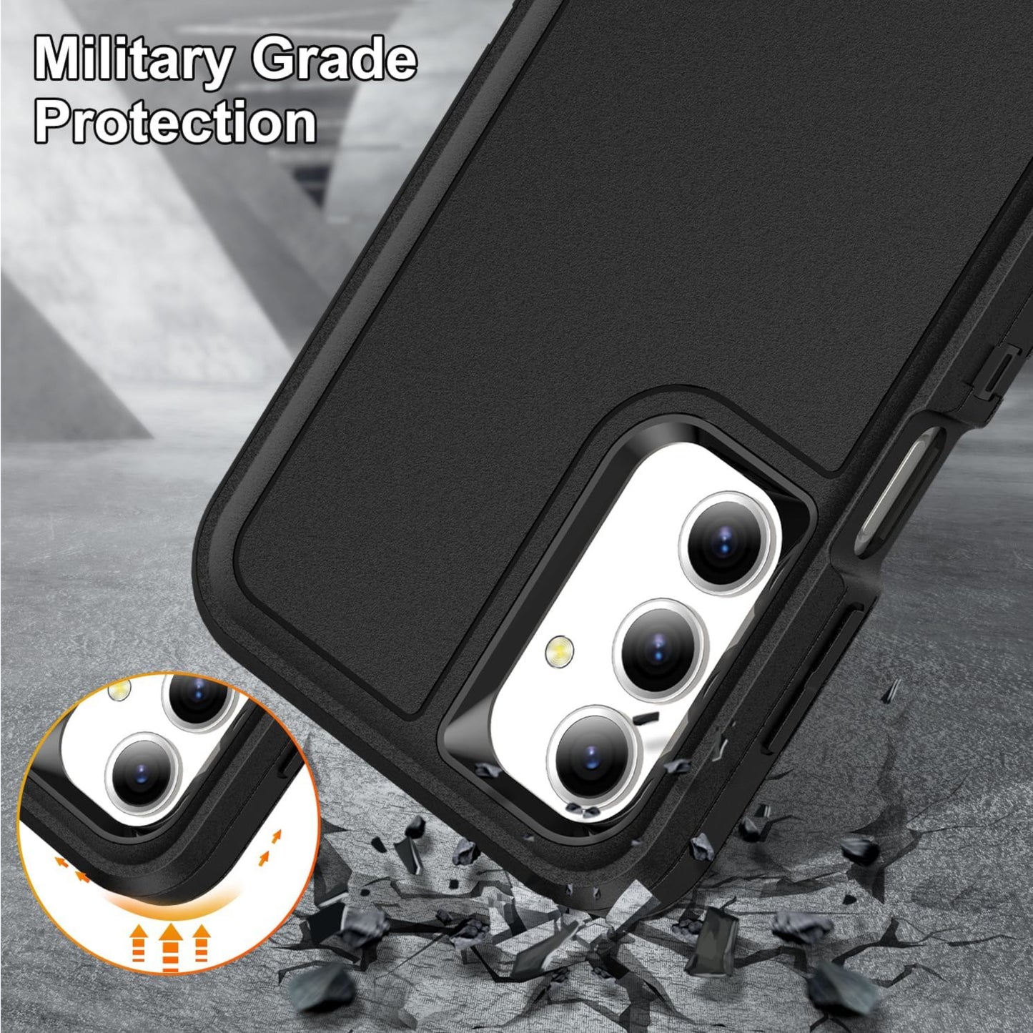 For Motorola Moto G 5G 2025 Sturdy Shockproof Hybrid with Built-in Kickstand – Heavy Duty Protection, Drop-Resistant Case Cover