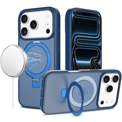 Magnetic Ring Stand Full Rotation Matte Shockproof Grip Anti Slip Durable Camera Protection Hybrid