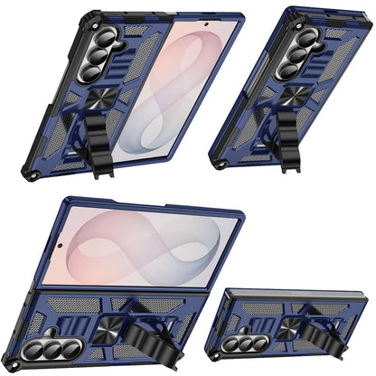 Phone Case for Samsung Galaxy Z Fold 8 Ultra Built in Magnetic Hiden Kickstand Shockproof Rugged Armor Grip Hybrid Heavy Duty Anti Slip Protective Style Cover