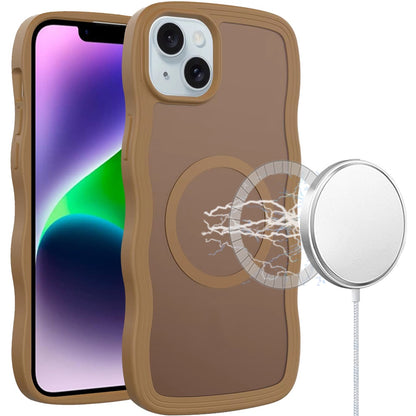 For Apple iPhone 15 Grip Hand Magnetic Hybrid Case Shockproof Protection Matte Skin Rubber TPU + PC Case Cover