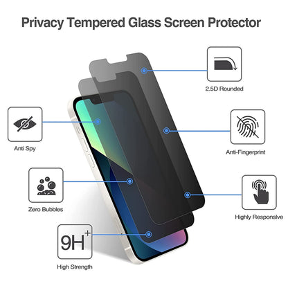 For Motorola Razr Ultra 2025 Privacy Screen Protector Tempered Glass, Anti-Spy, Scratch Resistant 9H, Black Screen Guard & Easy to Install Protector Black