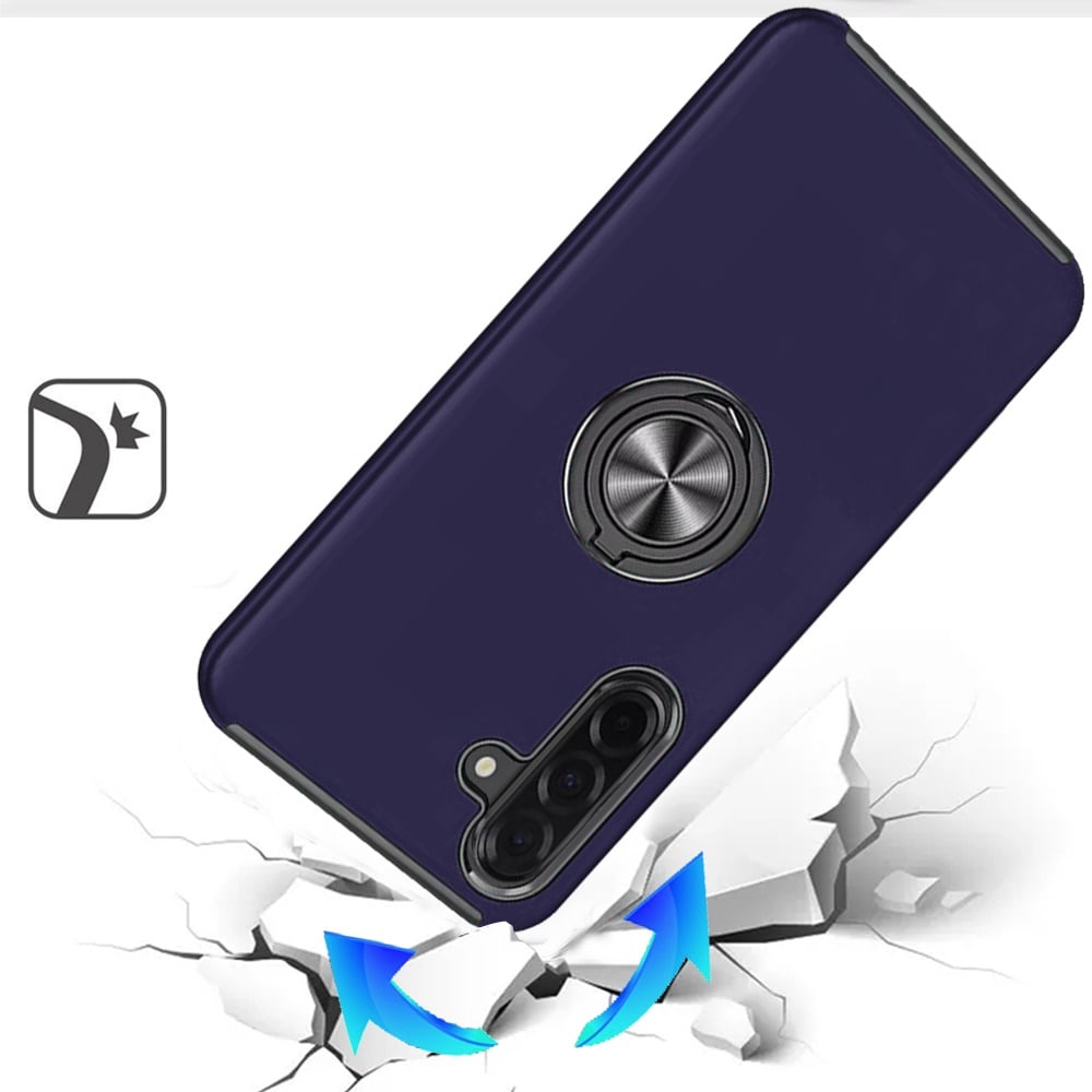 Phone Case for Samsung Galaxy A27 Invisible Ring Stand Shockproof Anti Slip Durable Grip Protective Hybrid Slim Fit Magnetic Car Mount Holder Cover