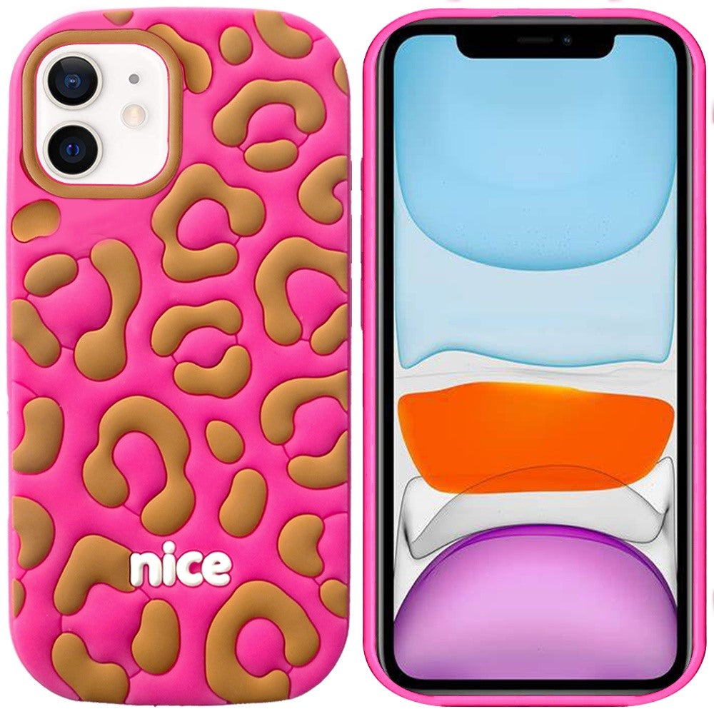 Phone Case for Apple iPhone 11 Fashionable Silicone Textured Decorative Design Pattern Protective Rubber TPU Hybrid Protection Cover