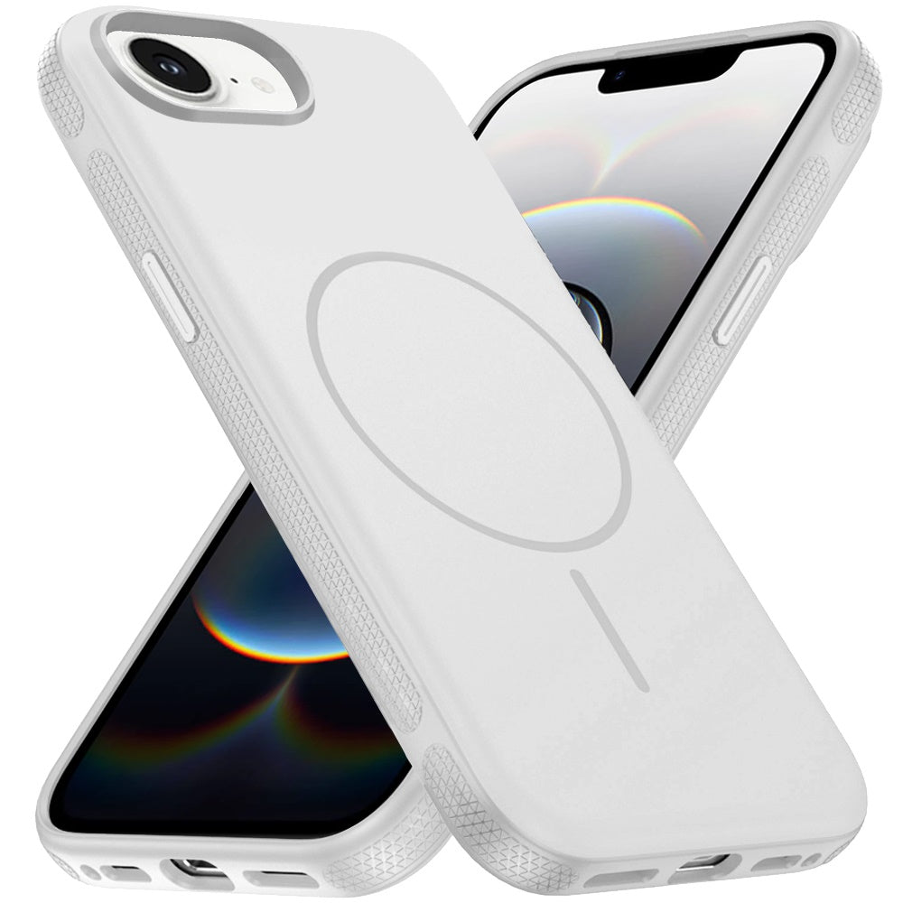 For Apple iPhone 17E /16E Super Magnetic Premium Edged Core Matte Thick Hybrid Drop Protection Shockproof Design Case Cover