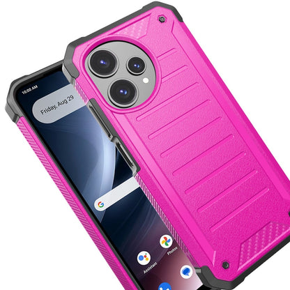 Phone Case for Cricket Icon Plus 2026 Tough Rugged Shockproof Grip two layer Armor Hybrid Heavy Duty Anti Slip Protective Durable Lined Design Cover Hotpink
