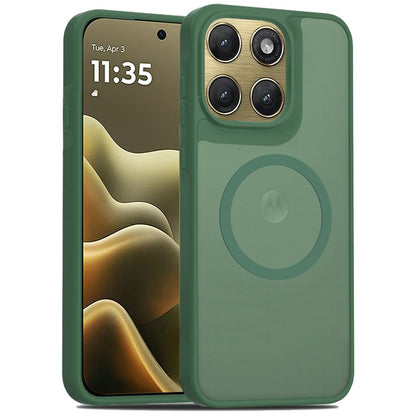 Phone Case for Motorola Edge 2026 Magnetic Matte Hybrid Shockproof Smooth Grip Durable Camera Protection Anti-Slip Soft Touch TPU Armor Cover