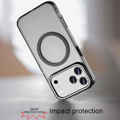 Phone Case for Apple iPhone 18 Pro Max Magnetic Clear Acrylic Metal Button Camera Guard Shockproof Transparent Slim Grip Premium Hybrid Cover