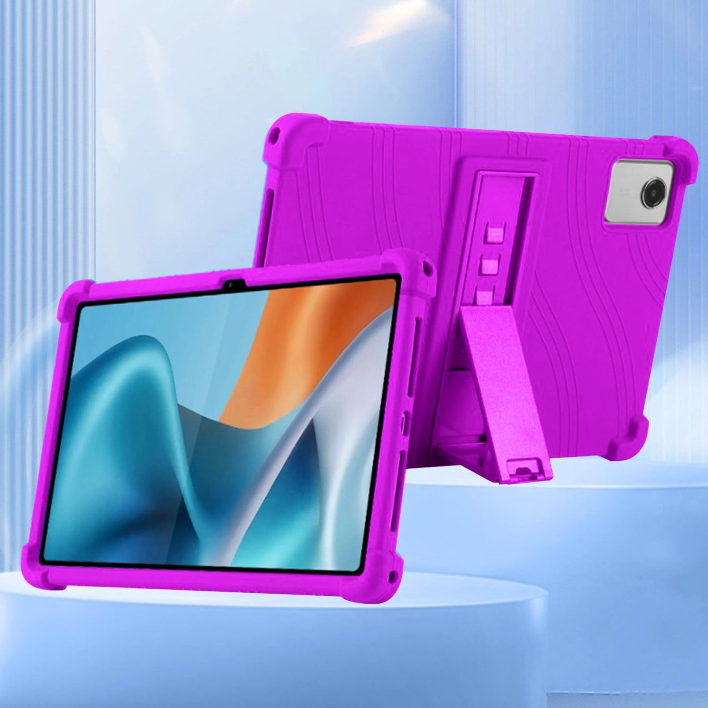 Tablet Case for Motorola Moto Pad 2026 (11") Thick Shockproof Silicone Heavy Duty Rugged Hybrid Full Body Drop Protection Detachable Stand Cover