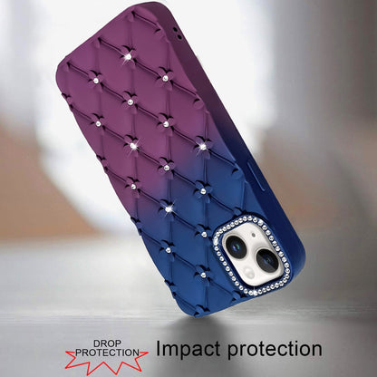 Phone Case for Apple iPhone 14/13 Floral Glitter Shimmer Bling Hybrid Shockproof Anti Slip Thick TPU Protective Stylish Design Cover