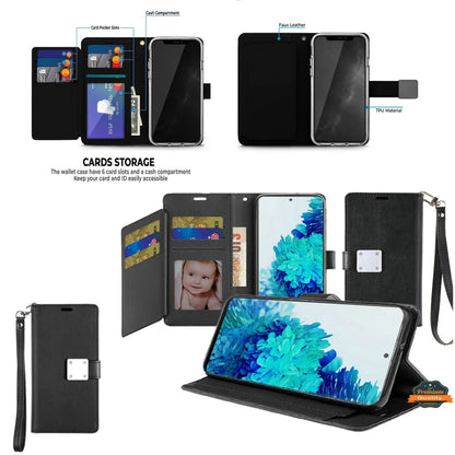 Phone Case for TCL K70 5G Wallet Credit Card Holder Hybrid Slim Protective Dual Function Storage PU Leather Flip Pouch Cover