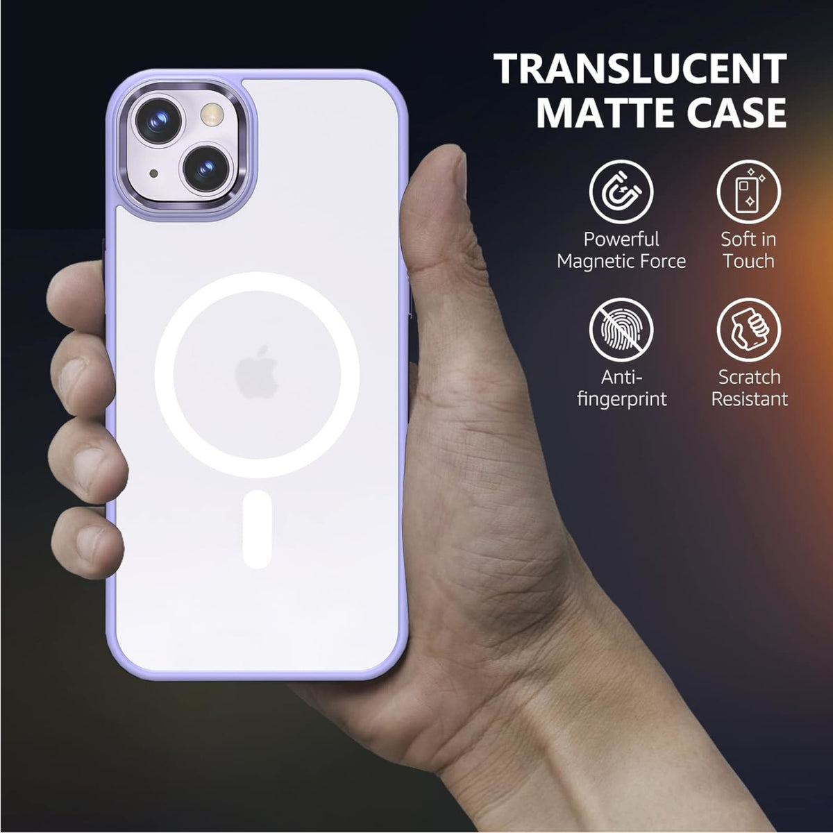 Phone Case Cover for Apple iPhone 17E /iPhone 16E Hybrid Strong Magnetic Circle Slim Fit Translucent Matte Back TPU Shockproof Design Cover